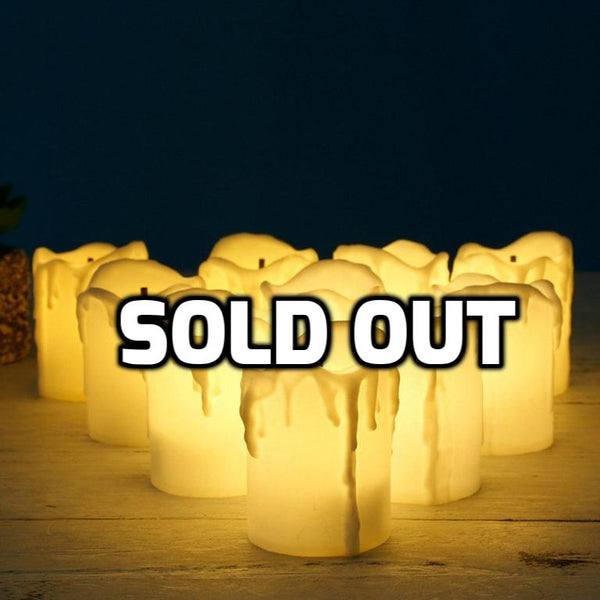Pack of 12 LED flameless candles