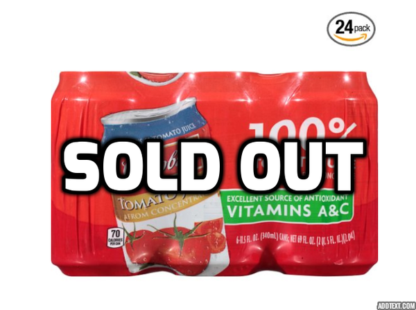 Pack of 24 Campbell's tomato juice