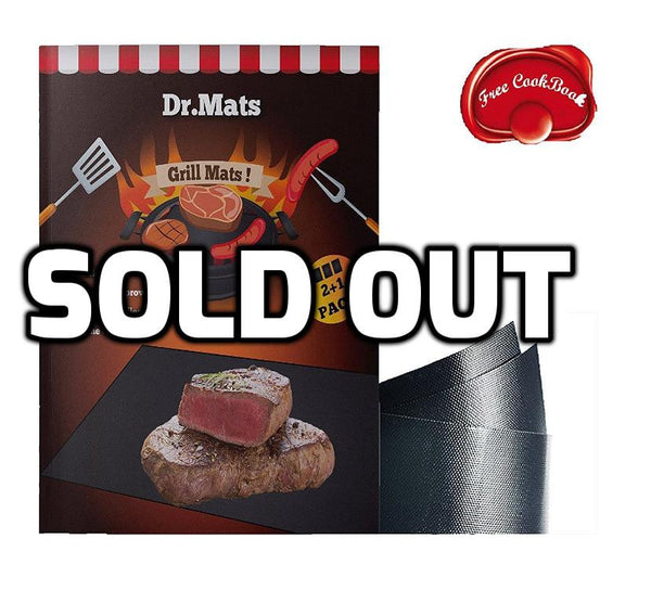 Pack of 3 grill mats