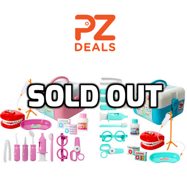 15 piece kids play doctor toy set