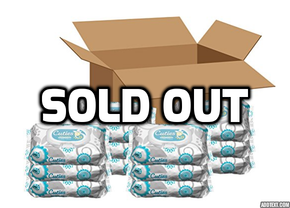 864 Cuties Baby Wipes