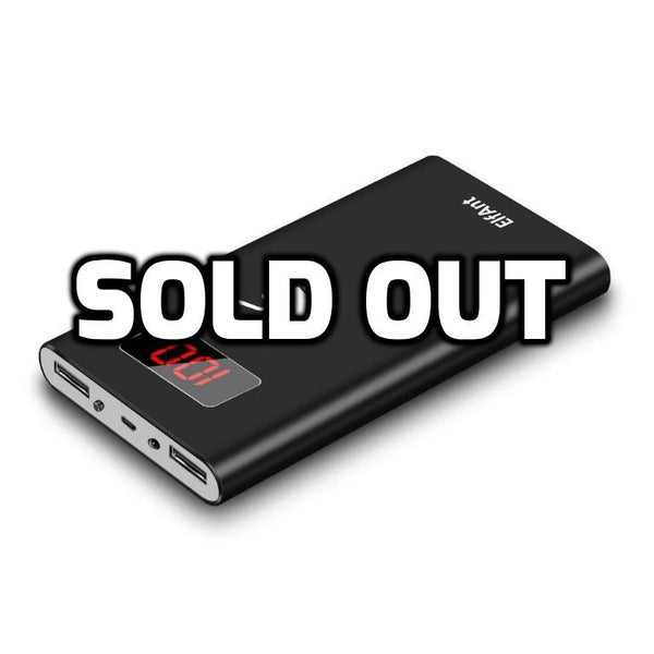 8100mAh 2 USB battery pack with LED flashlight