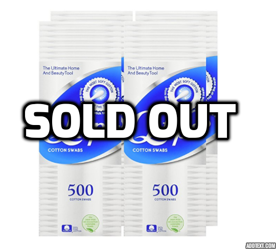 Pack of 2000 Q-tips Cotton Swabs
