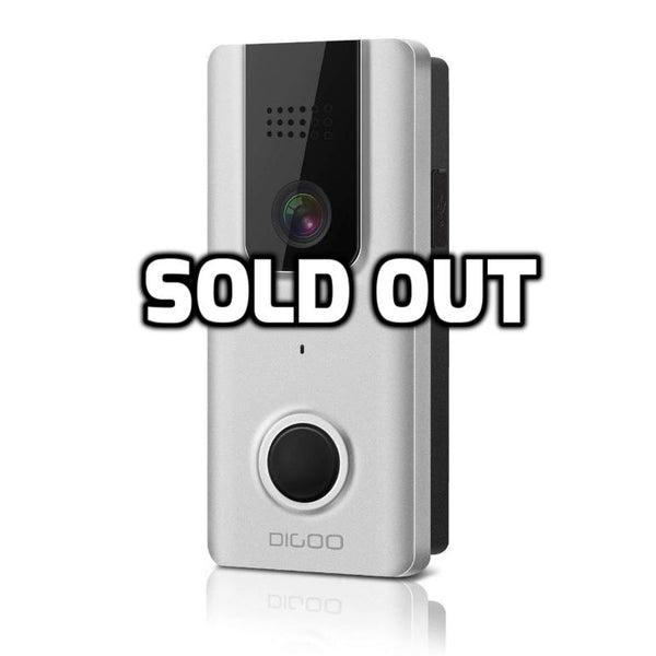 1080p WiFi video doorbell with motion detection and night vision