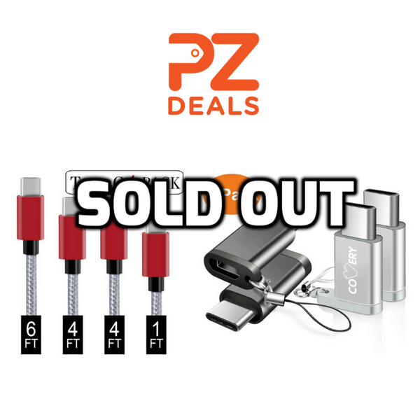 4 cables USB-C a USB A trenzados de nailon + 4 convertidores Micro USB a USB-C