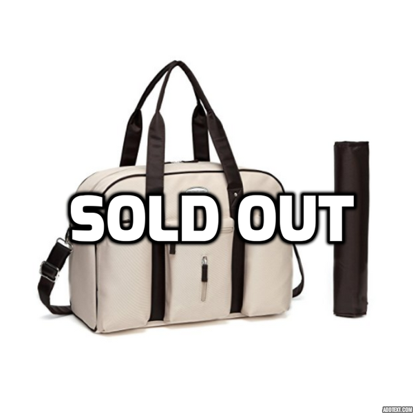 Diaper bag with insulated pockets, shoulder strap, changing pad and more