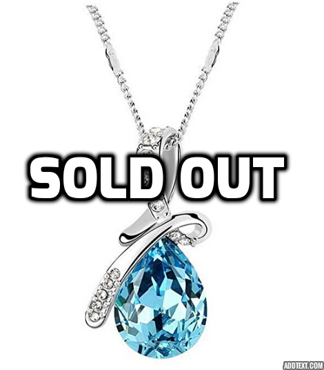 Swarovski elements crystal heart pendant necklace