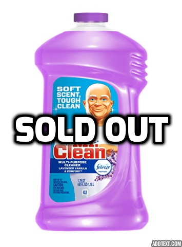Mr Clean Limpiador líquido multiusos con Febreze Lavanda Vainilla y Confort 40 Oz
