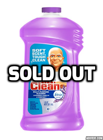 Mr Clean Liquid All Purpose Cleaner with Febreze Lavender Vanilla and Comfort 40 Oz