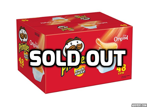 48 cups of Pringles Original Snack Stacks