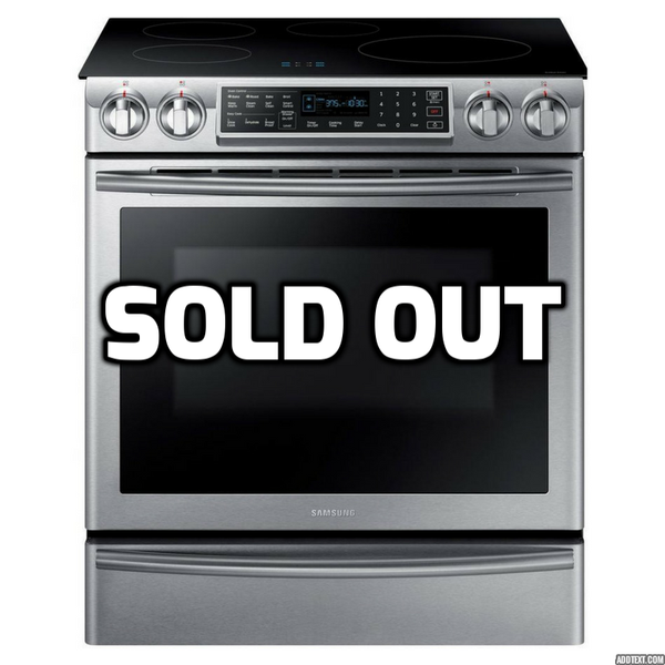 Horno Samsung Virtual Flame de 4 elementos de acero inoxidable con cocina de inducción