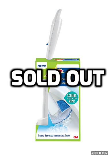 Scotch-Brite disposable toilet scrubber cleaning system