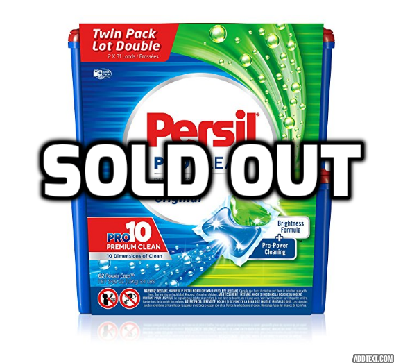 62 loads of Persil ProClean detergent