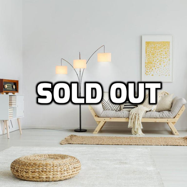 Modern LED Arc Floor Lamp with Marble Base