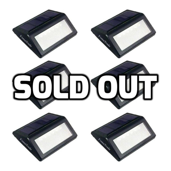 Pack of 6 solar LED lights