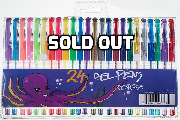 Pack of 24 gel pens