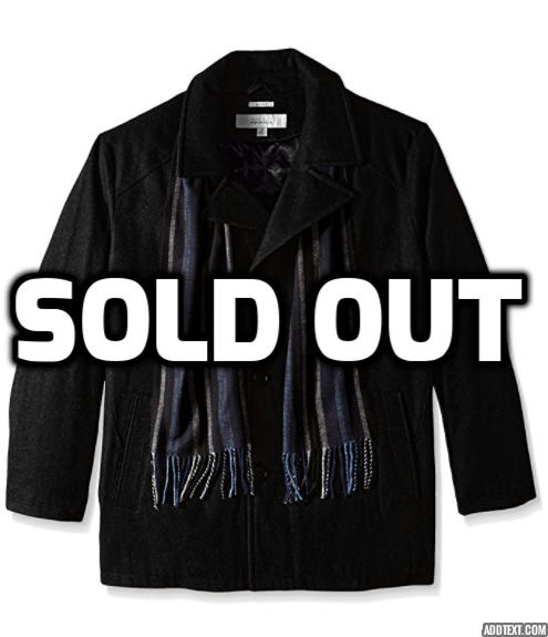 Perry Ellis men's big coat with scarf - Size 3x Big