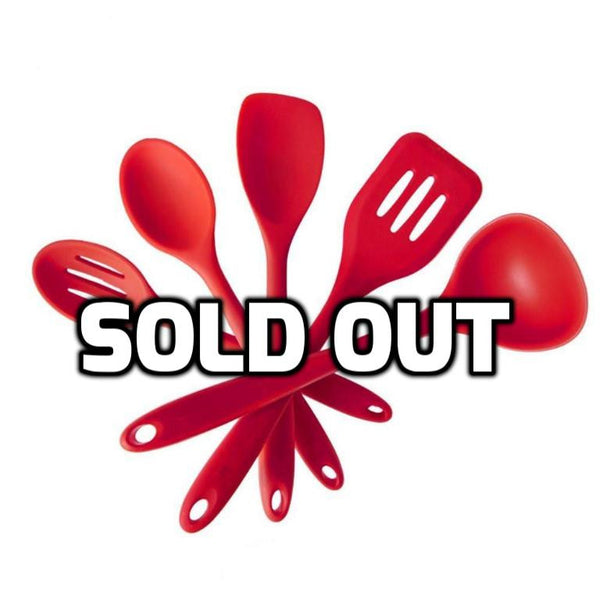 5 piece silicone utensil set