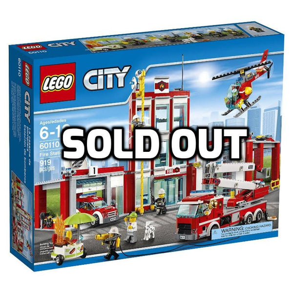 Estación de bomberos de la ciudad de Lego