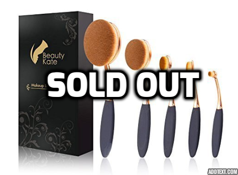 Set de brochas de maquillaje Beauty Kate de 5 piezas