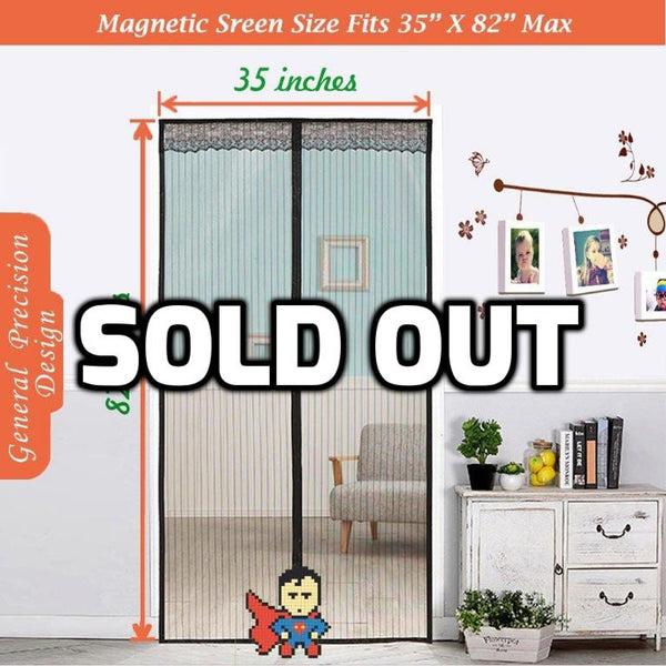 Magnetic screen door
