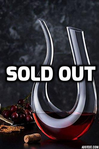Crystal wine decanter