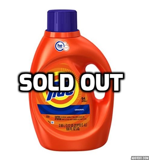 64 load Tide detergent