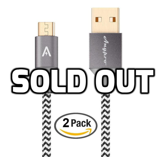 Pack of 2 - 2.0 Micro-USB to USB Cables