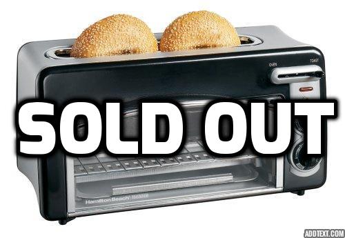 Hamilton Beach 2 slice toaster and countertop oven