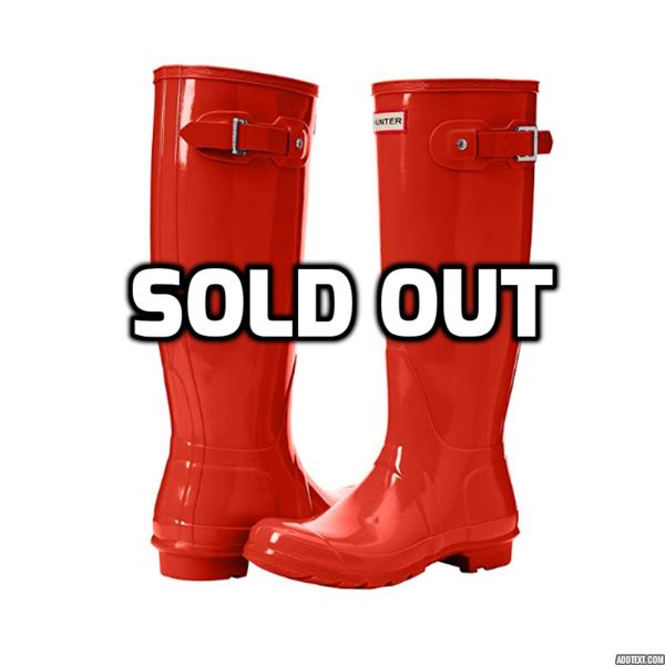 Hunter Women's Original Tall Rain Boot (Orange)