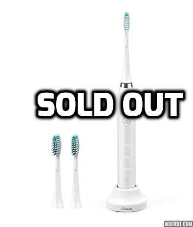 Electric toothbrush with 3 heads