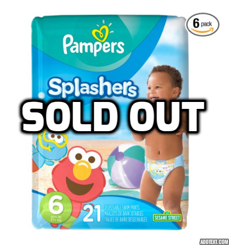 126 size 6 Pampers Splashers Swim Diapers