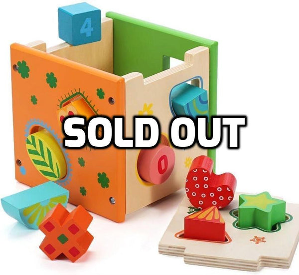 Wooden Shape Sorter Kids Preschool Educational Toys Puzzle