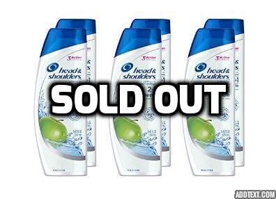 6 Head and Shoulders Green Apple 2-in-1 Anti-Dandruff Shampoo + Conditioner