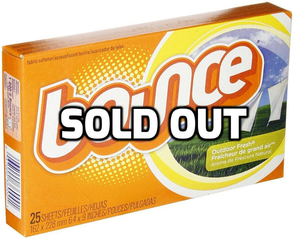 15 boxes of Bounce outdoor fresh sheets