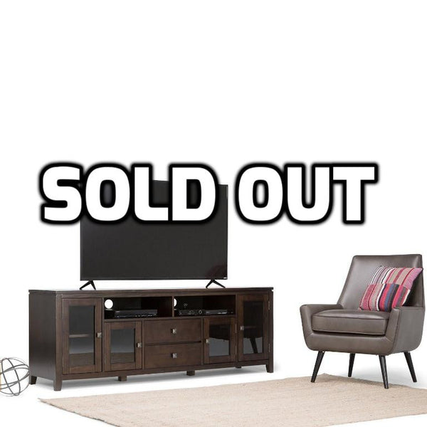 Simpli Home Cosmopolitan Wide TV Media Stand, 72"