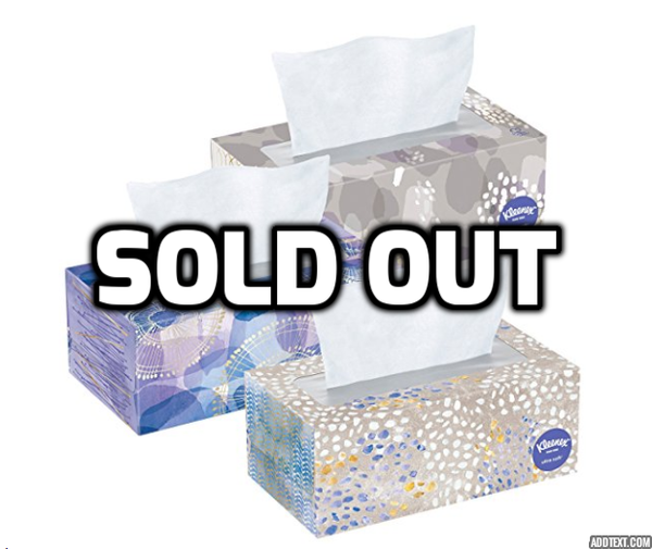 8 cajas de pañuelos Kleenex