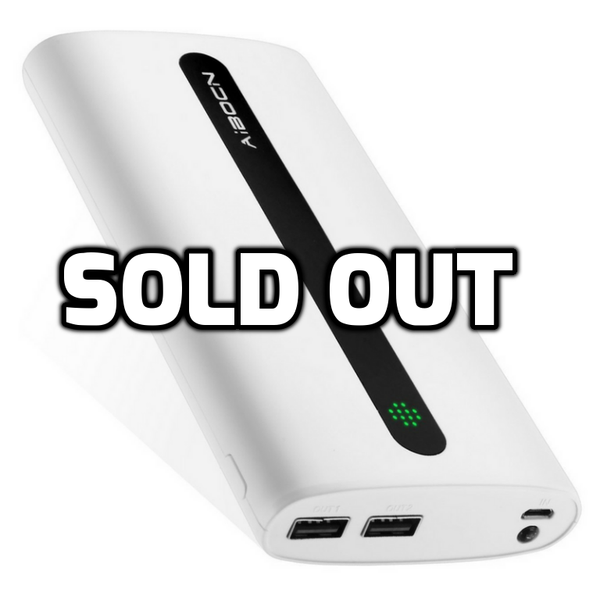 20000mAh external battery charger with flashlight
