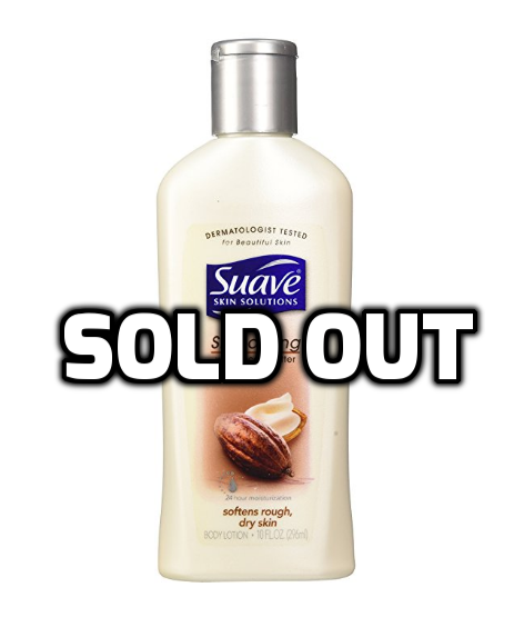 Suave Smoothing with Cocoa Butter & Shea Body Lotion, 10 FL Ounce