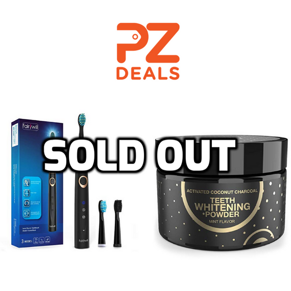 Sonic electric toothbrush with teeth whitening powder