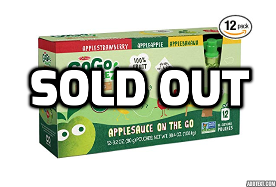 72 GoGo SqueeZ Organic Applesauce Variety Pack Pouches