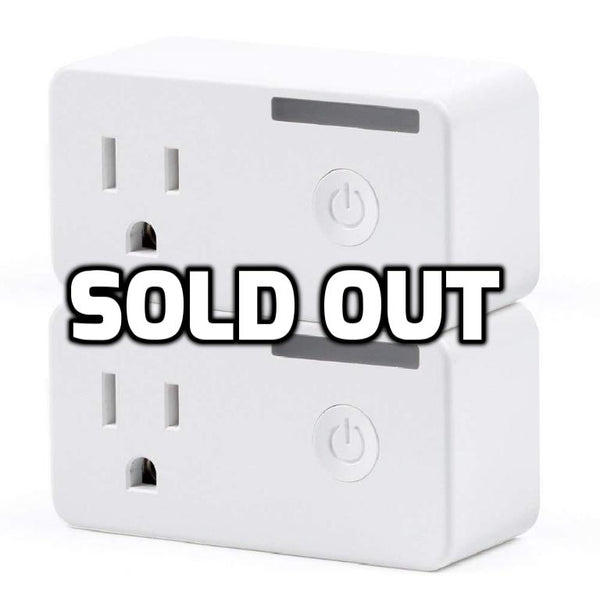 Pack of 2 WiFi smart plugs