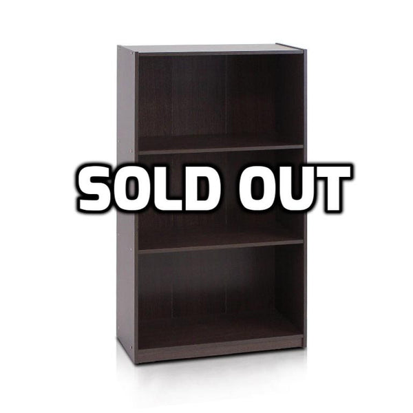 3-Tier Bookcase Storage Shelves