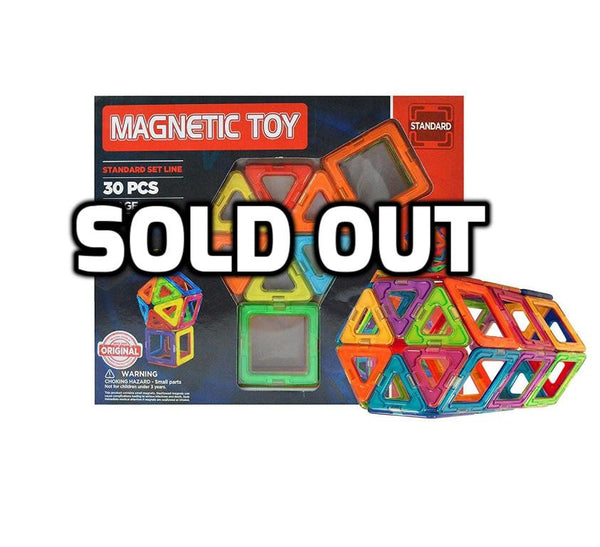 30 piece magnetic building blocks