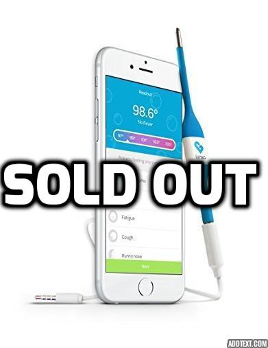 Kinsa Smart Stick Digital Thermometer + Storage Pouch