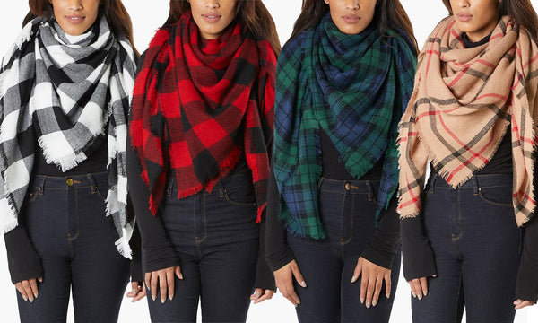 Women's Cold Weather Over-Sized Cozy Blanket Scarf