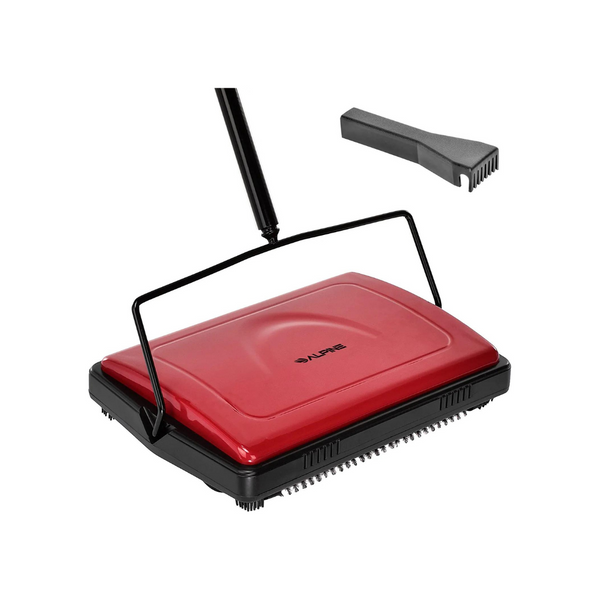 Non Electric Alpine Manual Carpet Sweeper Triple Brush PzDeals