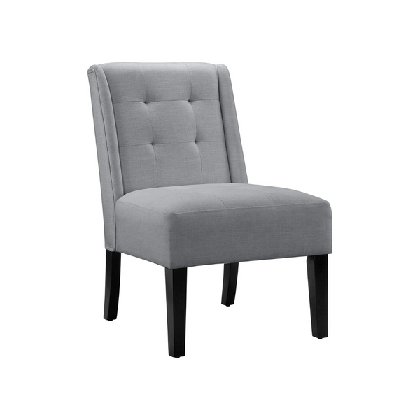 Modern Tufted Accent Chair with Solid Wood Legs