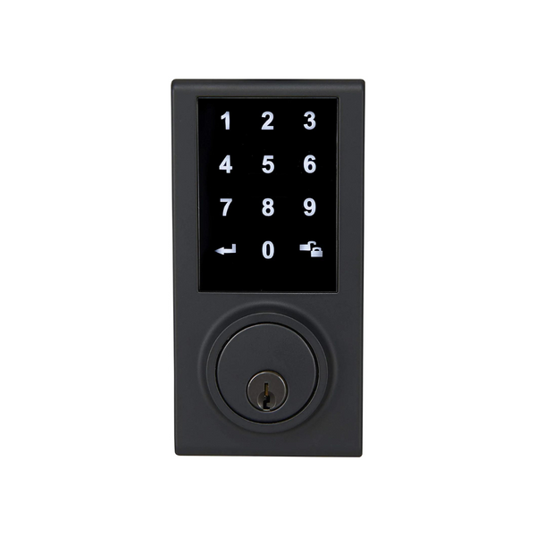 Cerradura electrónica con cerrojo y pantalla táctil de Amazon Basics