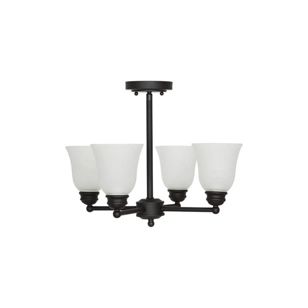 Ravenna Home Classic 4 Light Semi-flush Mount Chandelier